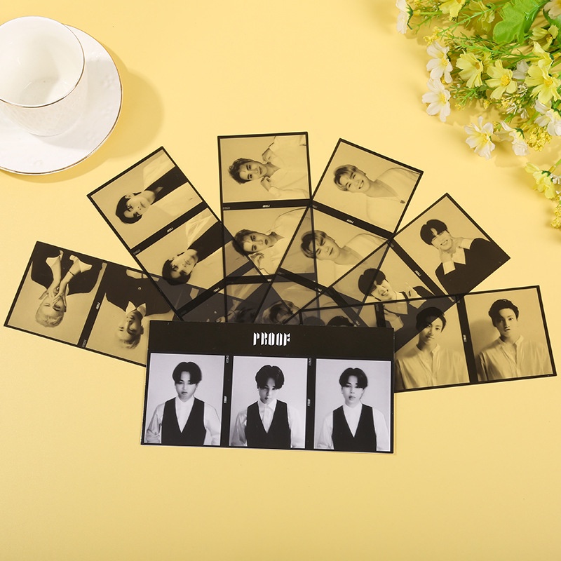 Kartu Foto JK V JIMIN JIN SUGA RM J-HOPE 3 Bentuk Kotak Bahan PVC