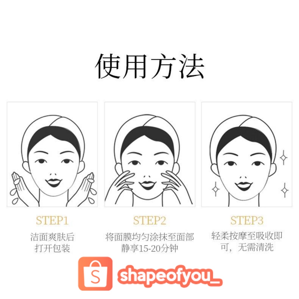 Pelembab Wajah Collagen Egg Sleep Mask Venzen Tanpa BIlas
