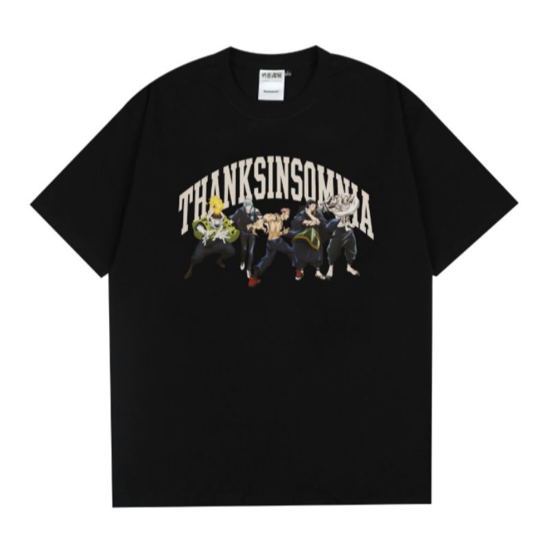 T-shirt Jujutsu Kaisen "Gruska Villain" Black X Thanksinsomnia