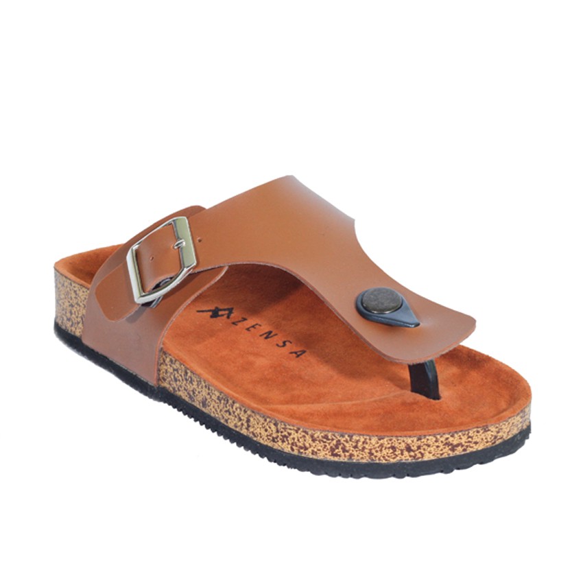 ERINA BROWN | ManNeedMe x Zensa | Sandal Jepit Tali Casual Wanita