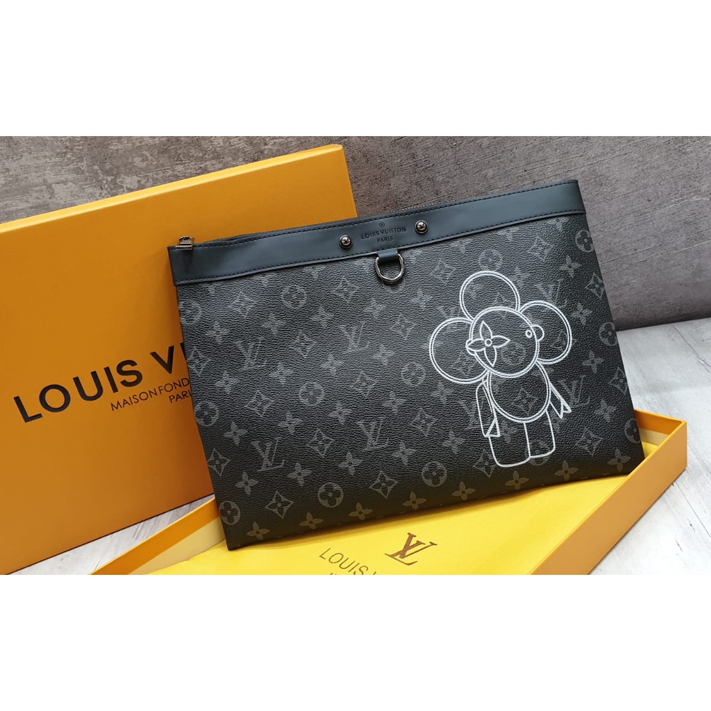 LV Clutch Include Box, Fakebill, Dustbag Like Mirror