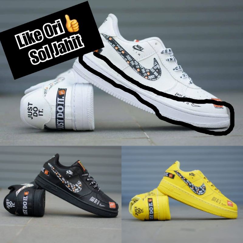 Sepatu Nike Airforce One 1 Just Do It 37 44 Free Kaos Sepatu Nike Airforce One 1 Just Do It 37 44 Free Kaos