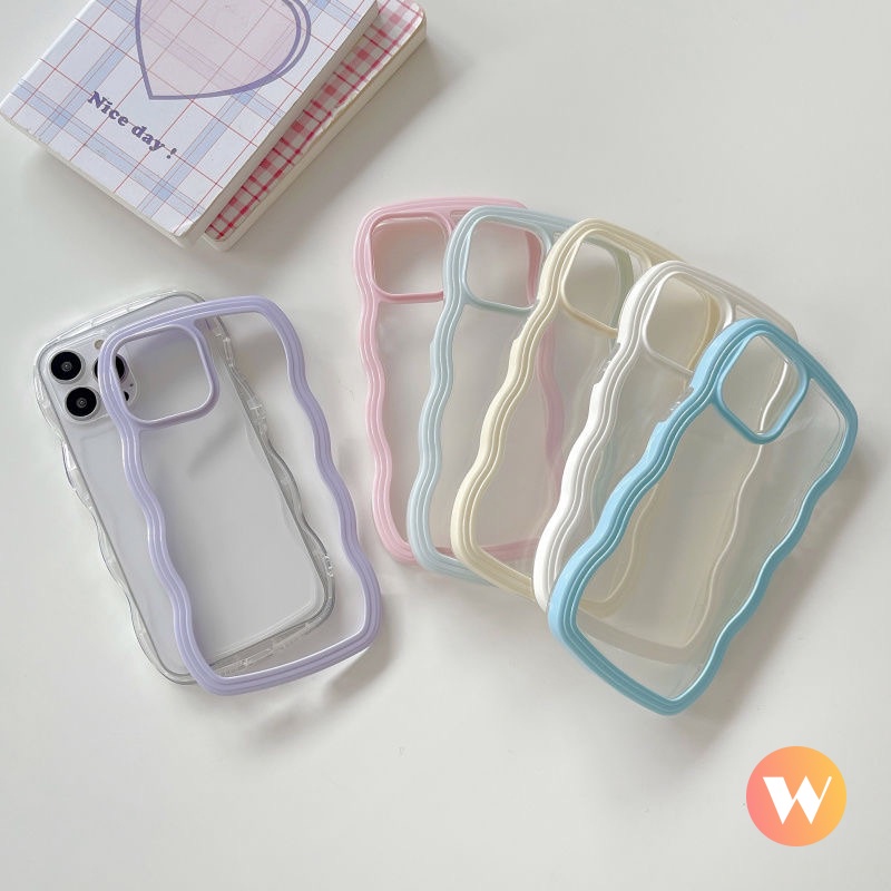 Soft Case Tpu Transparan Warna Macaron Untuk iPhone 7 Plus 11 14 13 Pro Max XR X XS 7 8 Plus SE 2020