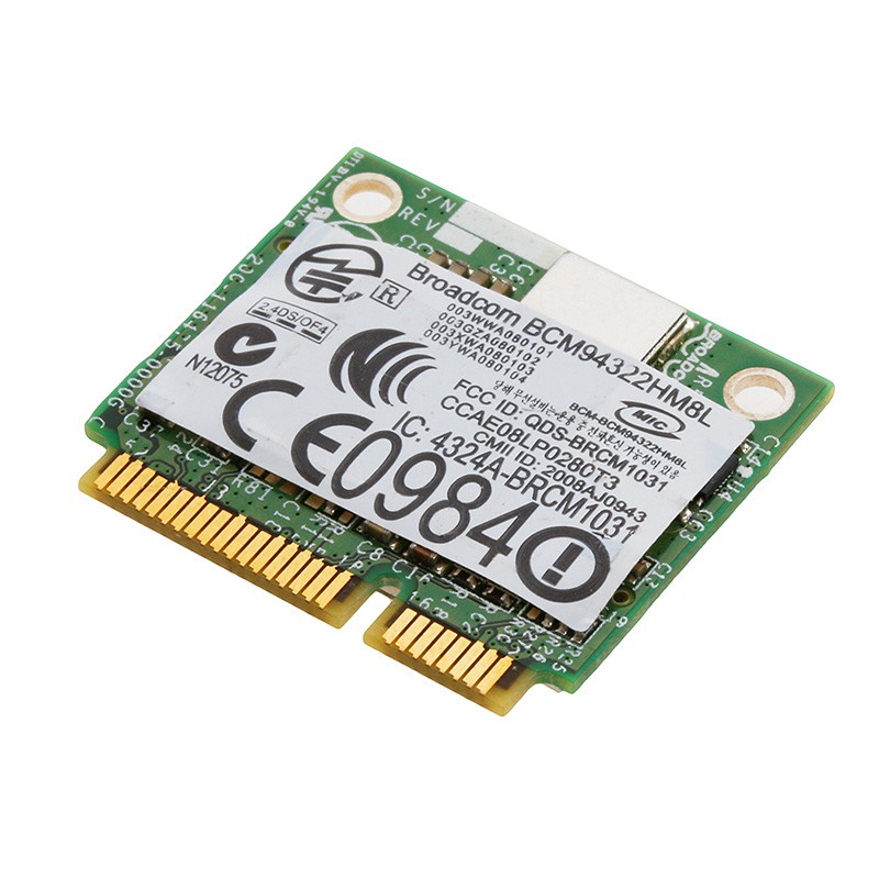 btsg Mini PCI-E BCM94322HM8L DW1510 Dual Band 300M Wireless Card For DELL E4200 E5500