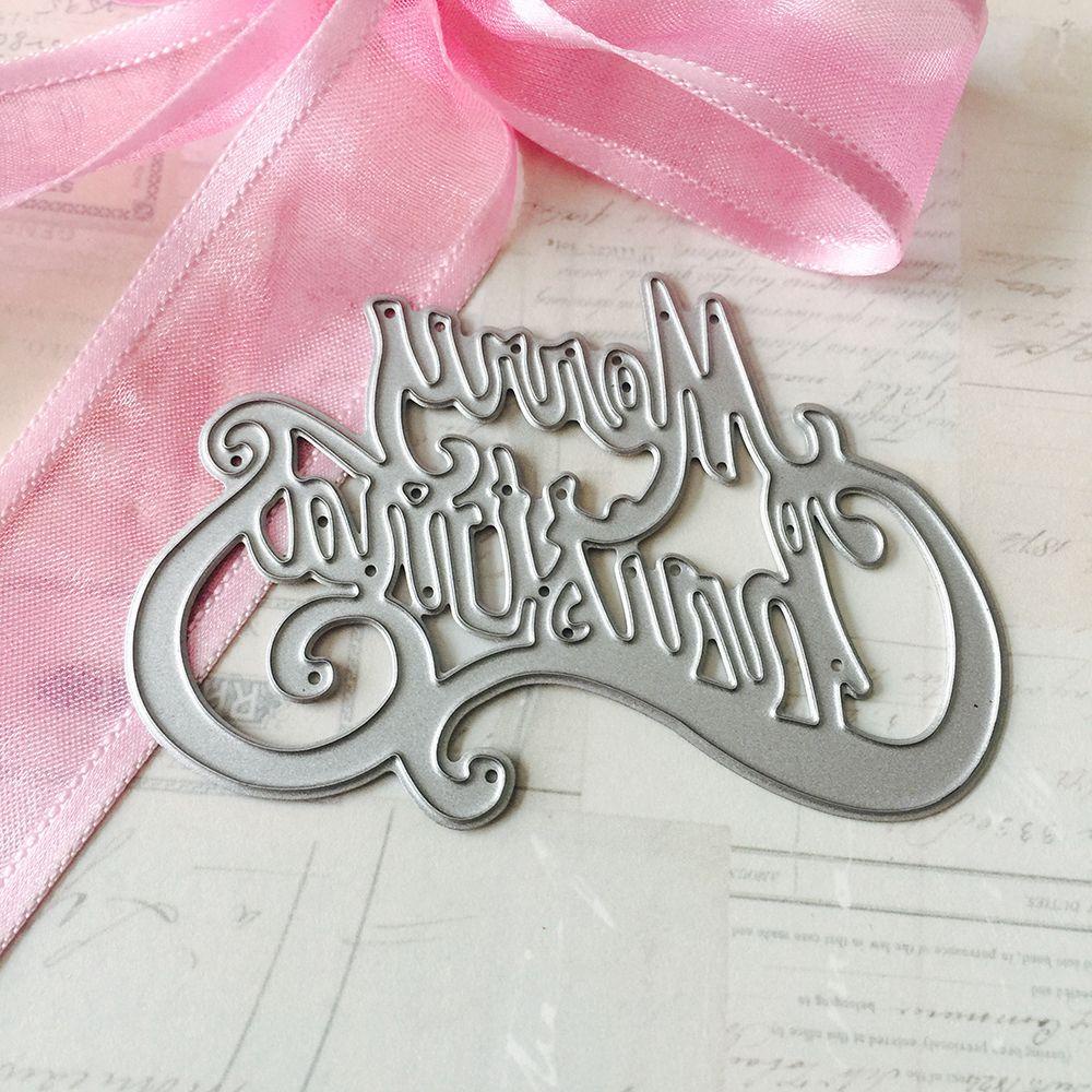 Cetakan Stensil Cutting Dies Motif Bunga Bahan Metal Untuk Scrapbook Craft DIY