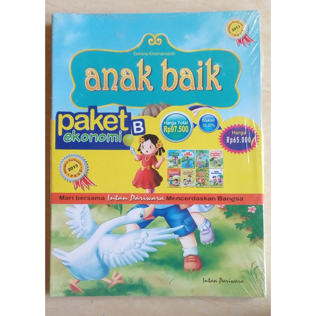 BUKU PAKET B EKONOMIS UNTUK PAUD (KB,TK) PENERBIT INTAN PARIWARA