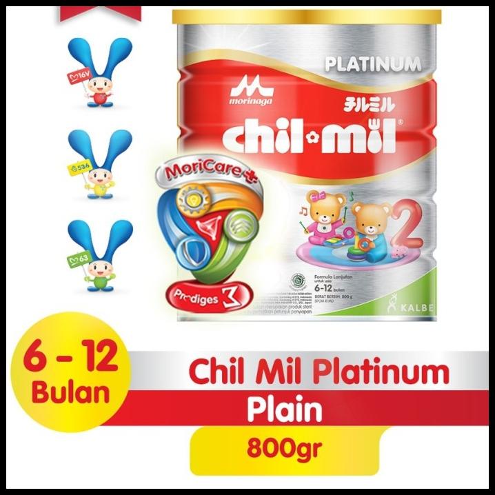 Chil Mil Chilmil Platinum 800 Gram 6-12 Bulan Morinaga Kalbe