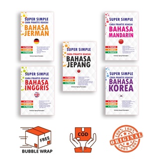 (Ready stok) BEST SELLER - BUKU BAHASA INGGRIS - JERMAN - KOREA - MANDARIN - JEPANG - SUPER SIMPLE CARA PRAKTIS KUASAI