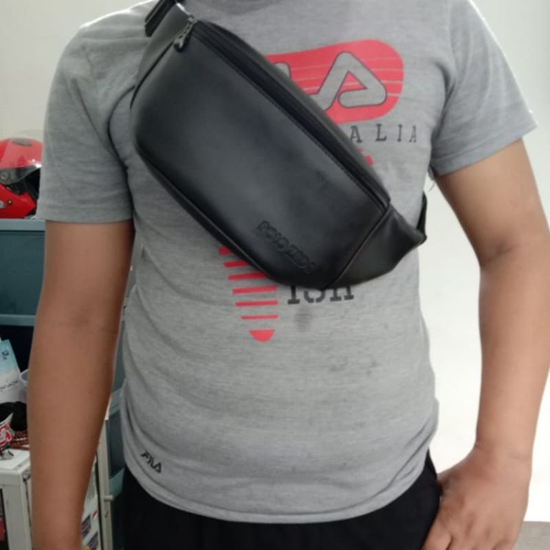 Tas Slempang Waistbag // Tas Selempang Kulit PU Premium original POLOZADA High Class