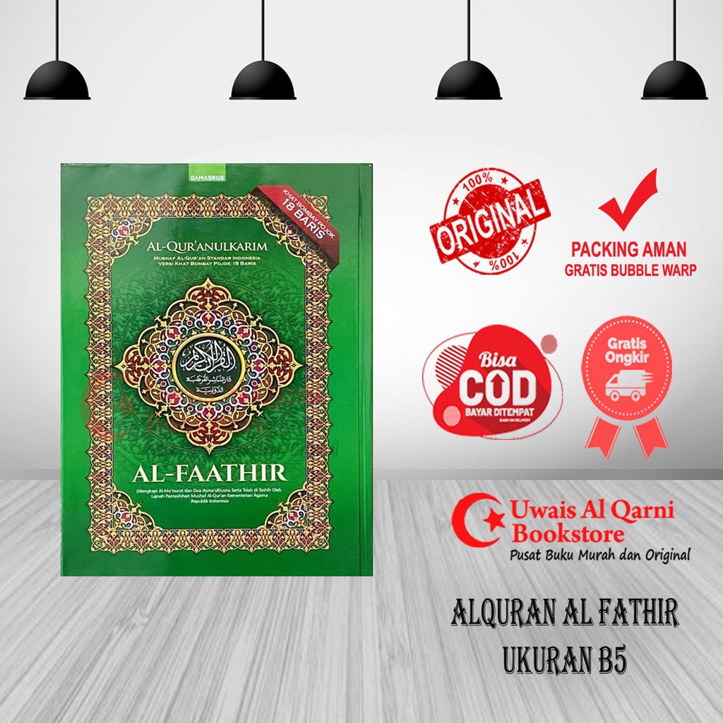 BEST SELLER ORIGINAL ALQURAN MUSHAF AL FATHIR UKURAN B5 - ALQURAN WAKAF