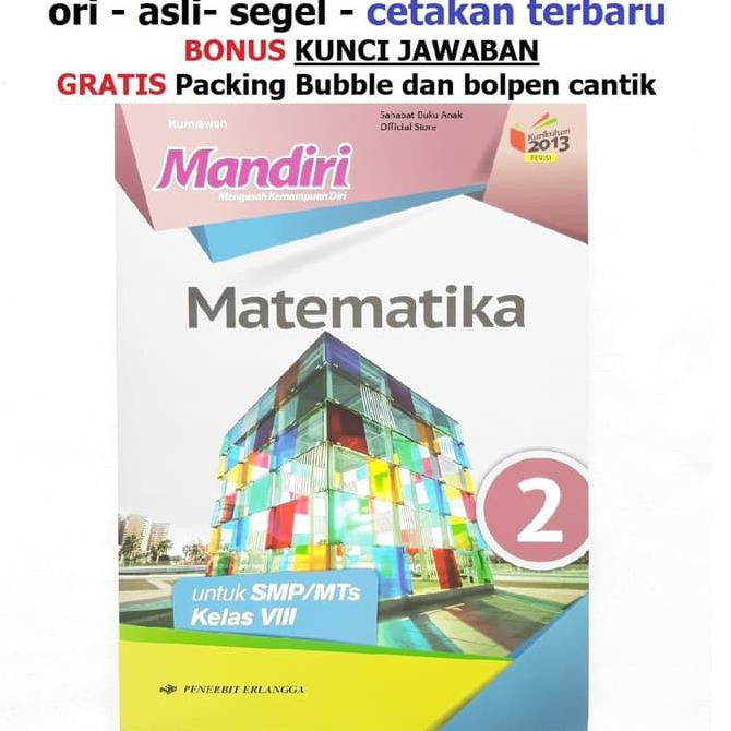 Buku Mandiri Matematika Smp Kelas 8 K13 Soal Jawaban Kurtilas Shopee Indonesia