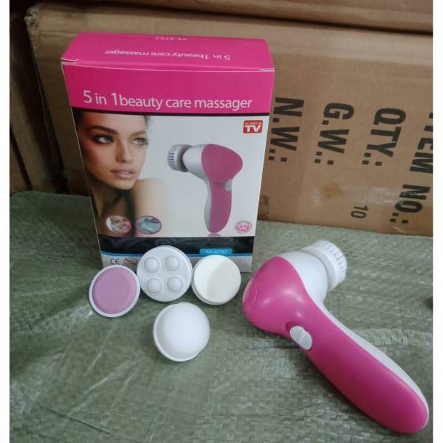 BEAUTY CARE MASSAGER 5 IN 1 ALAT PEMBERSIH KULIT MUKA WAJAH CANTIK