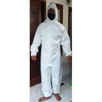 Apd hasmat microporus non covershoes putih polos