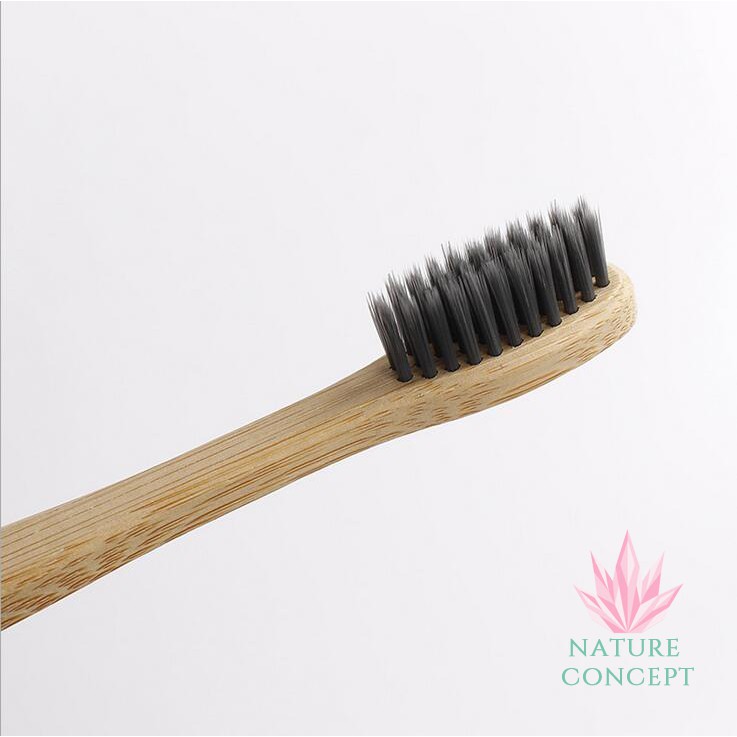 Bamboo Toothbrush Sikat Gigi Bambu Ekonomis - Harga per 1 box isi 4 pc