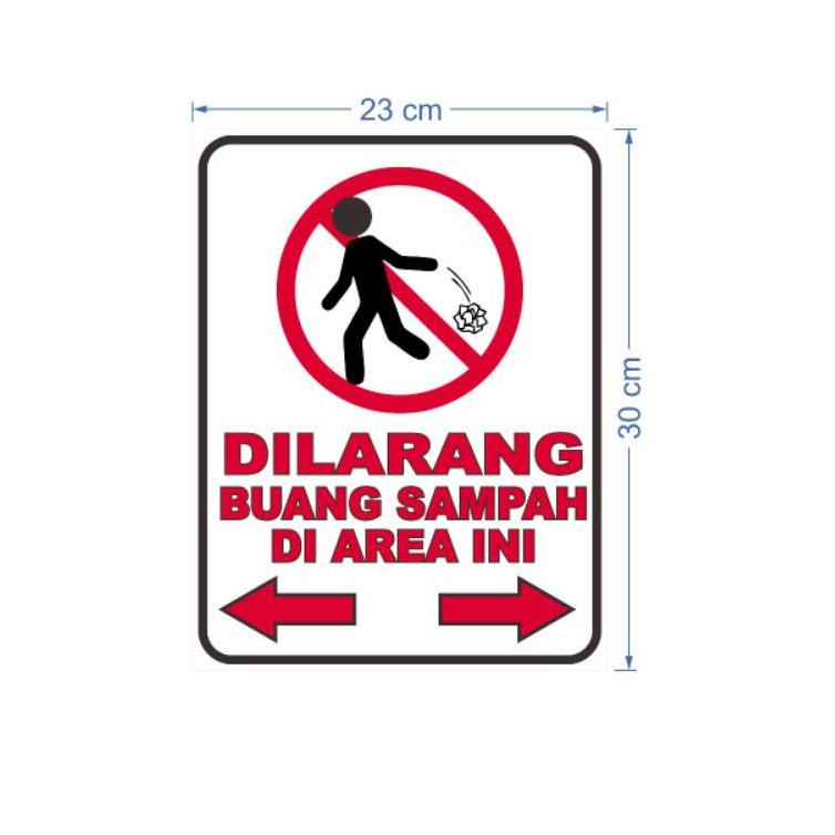 

(N7L1) ★ STIKER DI LARANG BUANG SAMPAH DI AREA INI //Stock@banyak