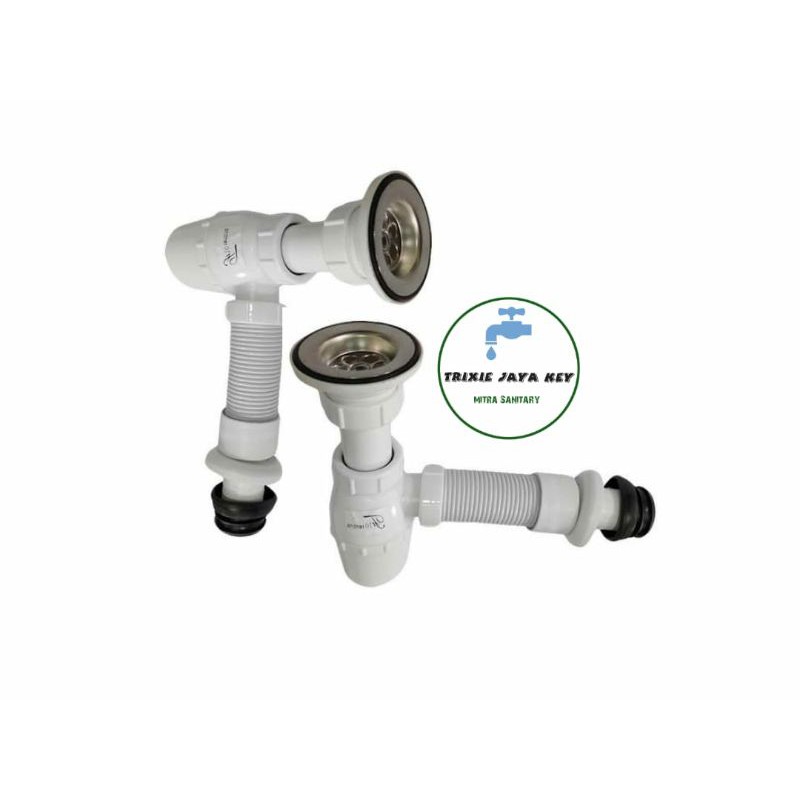 Afur Sifon Wastafel Botol Plastik Fleksibel/Sifon Wastafel Botol