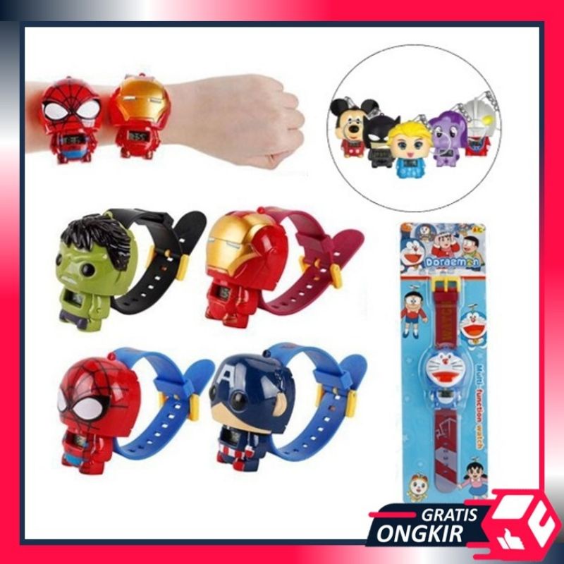 Gratis Ongkir - J381 (PACKINGAN MIKA) Jam Tangan Karakter Anak / Jam Tangan B2452