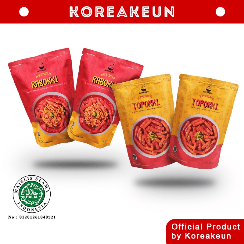 

BUNDLING KOREAKEUN | TTEOKBOKKI TOPOKKI TOPPOKI RABOKKI RAPOKKI HALAL