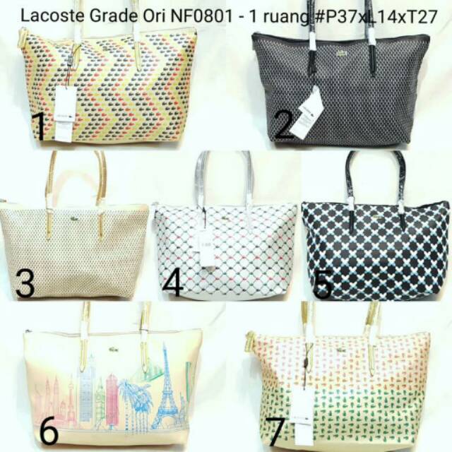 TAS WANITA LACOSTE GRADE ORIGINAL HANDBAG