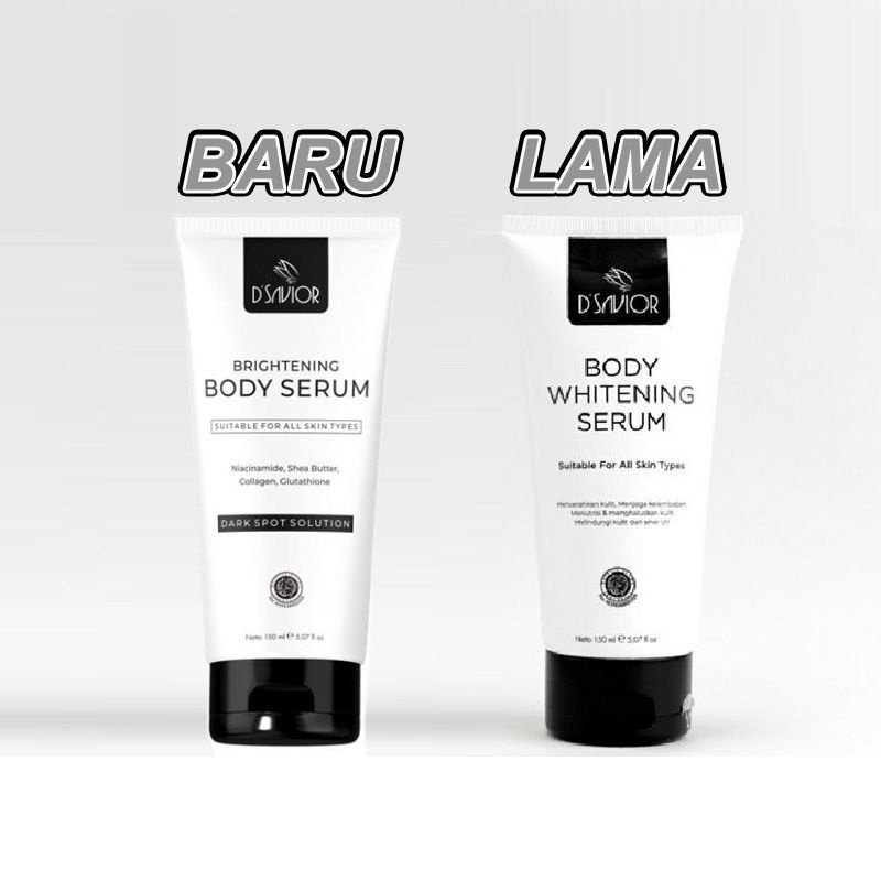 MBS - D Savior Body Whitening Serum / Serum Pencerah Kulit Badan / Terlaris Termurah 100% Ori