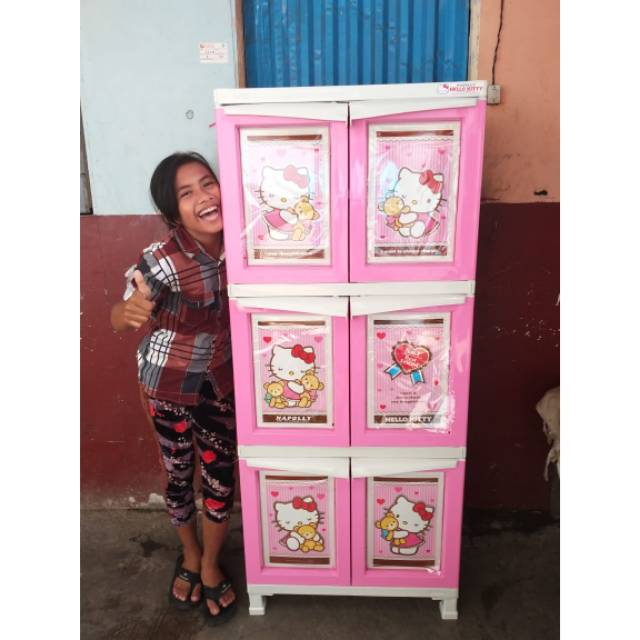 Lemari plastik napolly hello kitty bcbc 163 HKBF Shopee Lemari plastik napolly hello kitty bcbc 163 HKBF Shopee