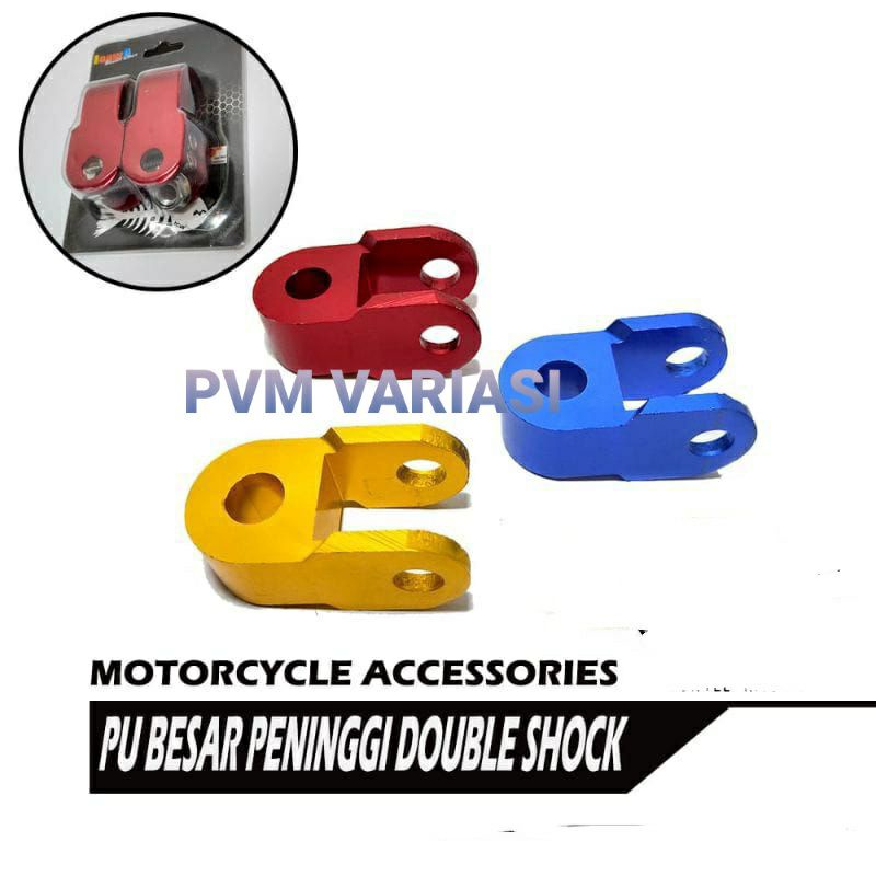 PENINGGI SHOCK SHOCKBREAKER BELAKANG MOTOR BEBEK VARIASI SUPRA X 110 - 125 REVO VEGA JUPITER DLL