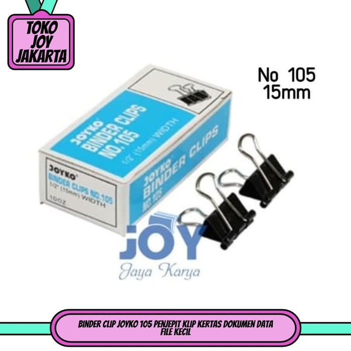 

Binder Clip 12pcs Joyko 105 Penjepit Klip Kertas Dokumen Data File Kecil