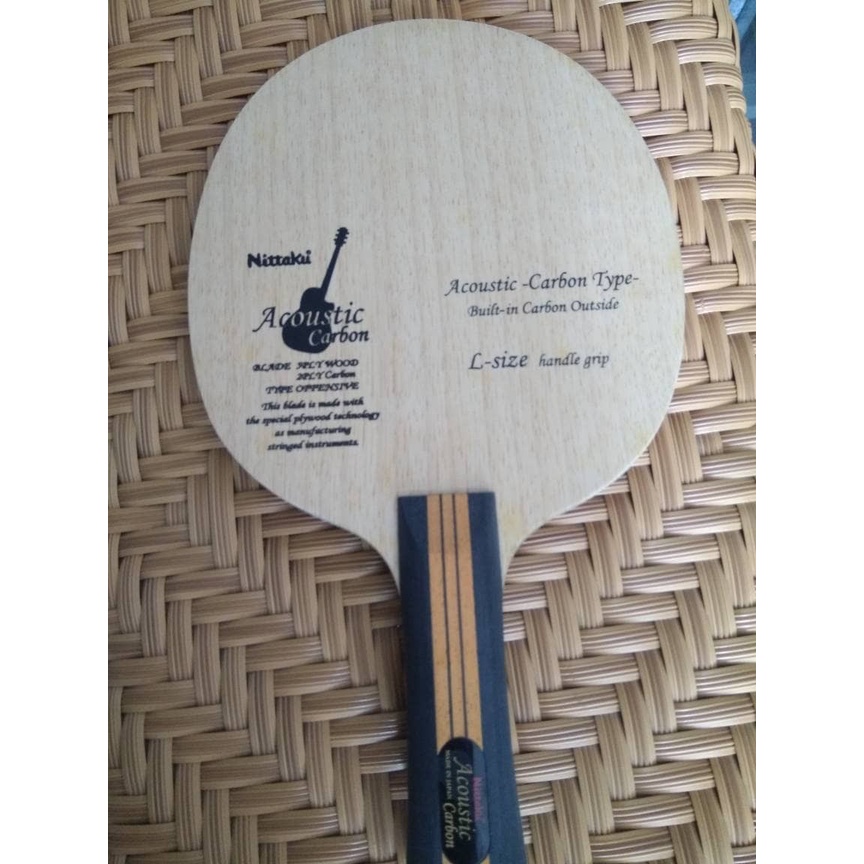 Kayu Pingpong / Tenis Meja Nittaku Acoustic Carbon Large