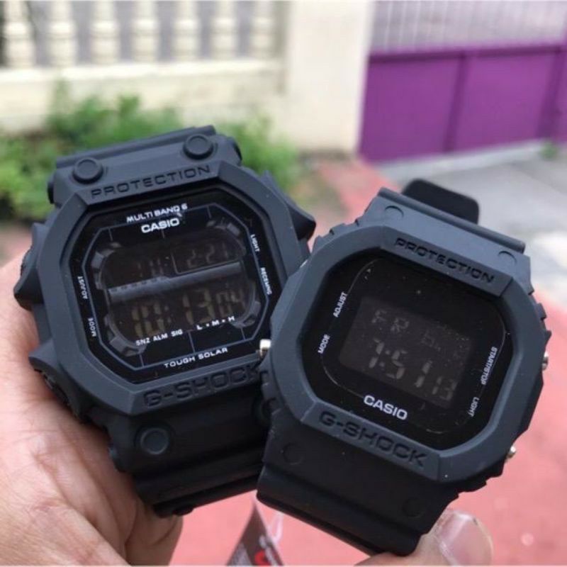 Jam Tangan Couple Pria / Wanita Termurah Dw-5600 / Gls-5600 / Gx-56 (ASW)-1