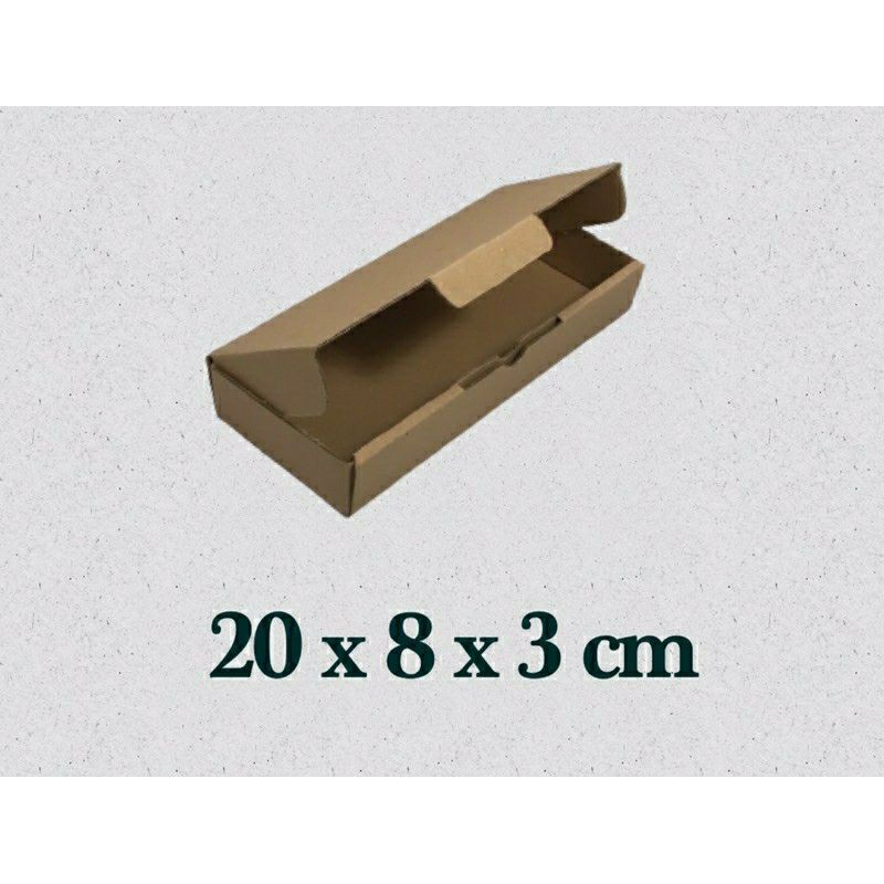 

Kardus Packing Die Cut Box 20x8x3 cm/Kardus Hampers/Kardus Paket