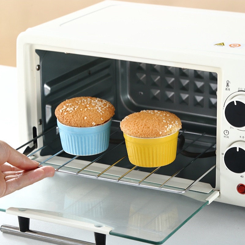 Ramekin Bowl Mangkuk Keramik Kecil Baking Oven Cup Cake Mangkok Warna-warni Ceramic