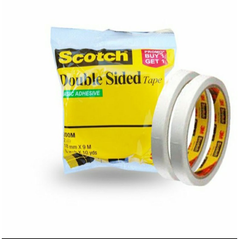 

3M scotch double side tape 18mm x 10Y 200M