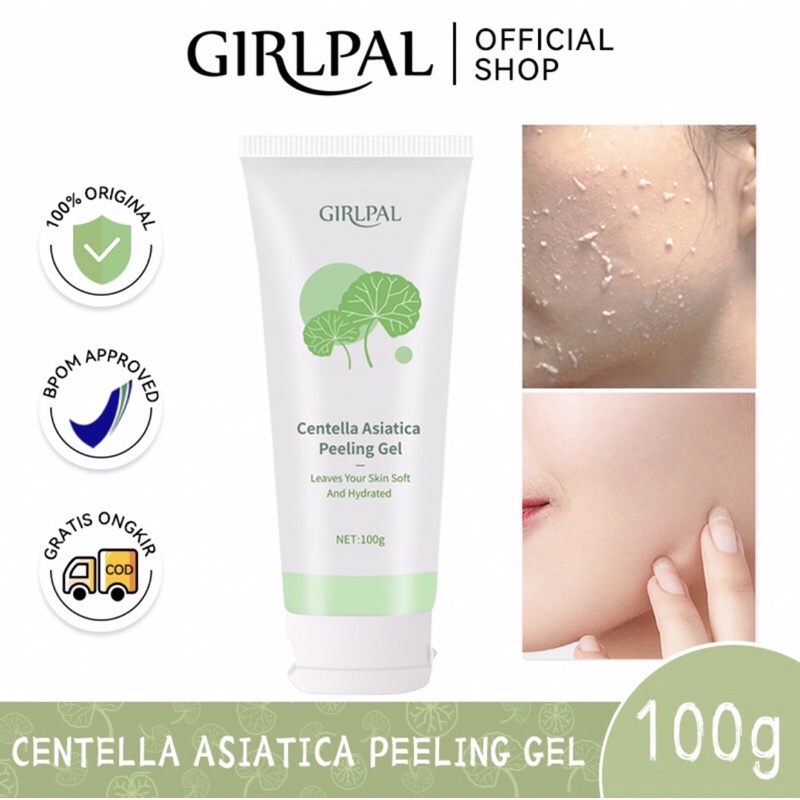 [READY SIAP KIRIM] GIRLPAL Centella Asiatica Peeling Gel 100gr | Charcoal Peel Off Mask 100gr | Aloe Vera Gel Soothing &amp; Moisture 100 gr