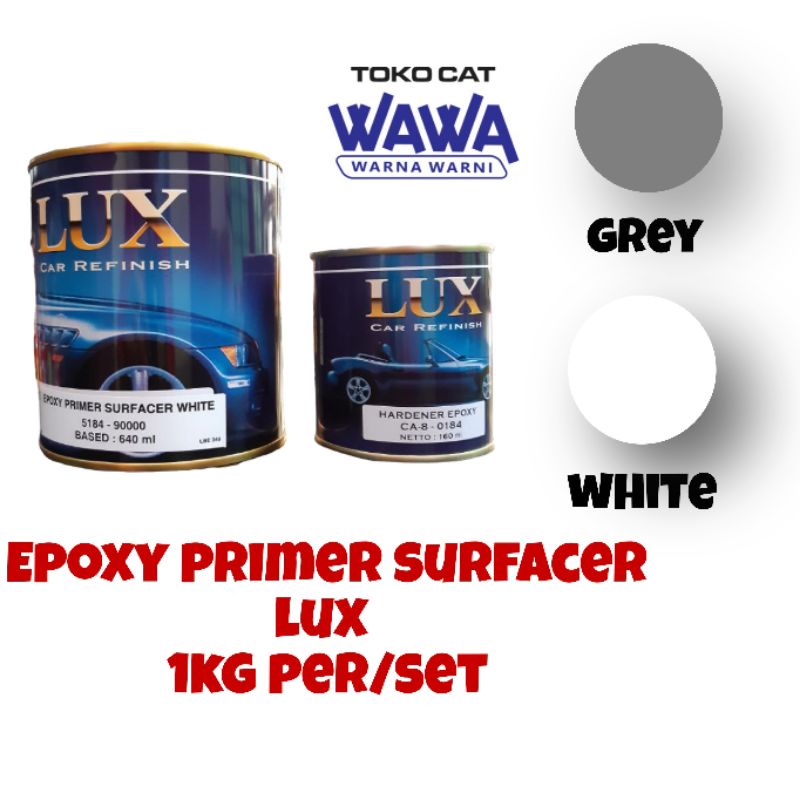 Epoxy Lux primer surfacer Cat dasar Anti karat 1kg/set penta super gloss