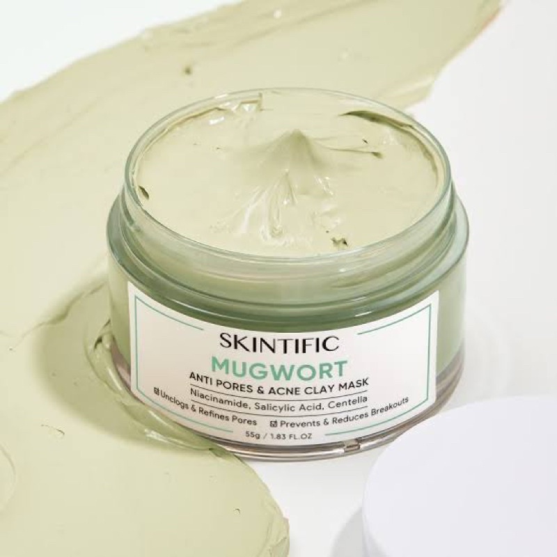 SKINTIFIC Mugwort Anti Pores & Acne Clay Mask | Skintific Mugwort Mask Acne Mask