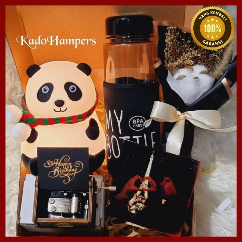 Hampers Lampu Panda / Kado Ultah / Kado Wisuda