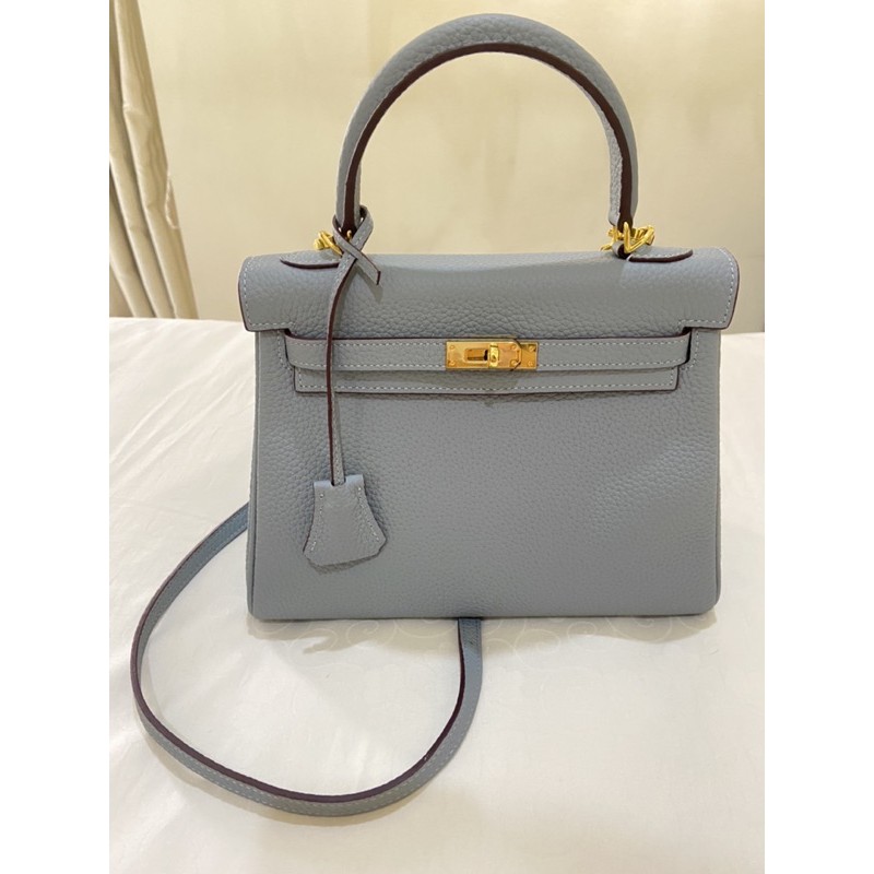 Kelly bag 25 no logo bag ( preloved ) 100% kulit asli