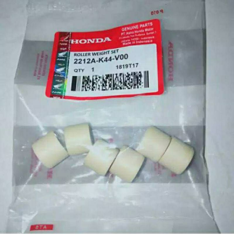 Roller set 6pcs k44 untuk Honda beat pop all new beat esp Scoopy esp