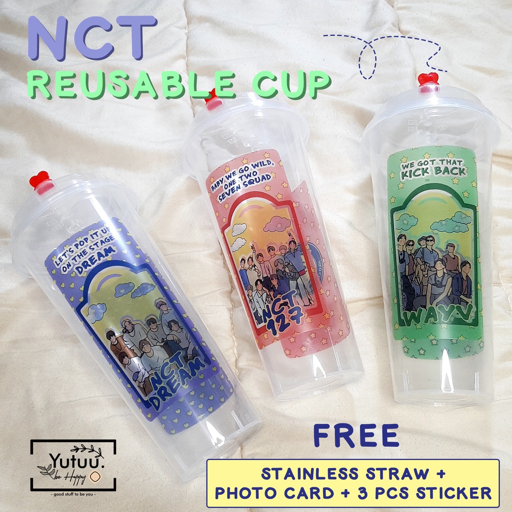 NCT REUSABLE CUP / KPOP REUSABLE CUP (BACA DESKRIPSI) fanmade