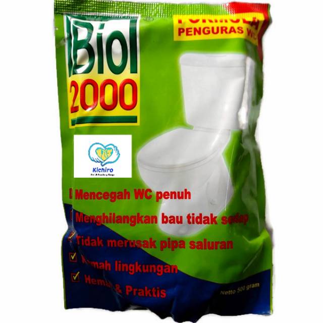 anti sumbat bio 2000 HIJAU penguras wc 500 gram inokula bio2000 serbuk 500g