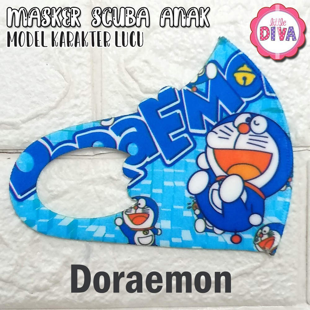 MASKER SCUBA ANAK MOTIF KARAKTER - Untuk Anak Cewek &amp; Cowok