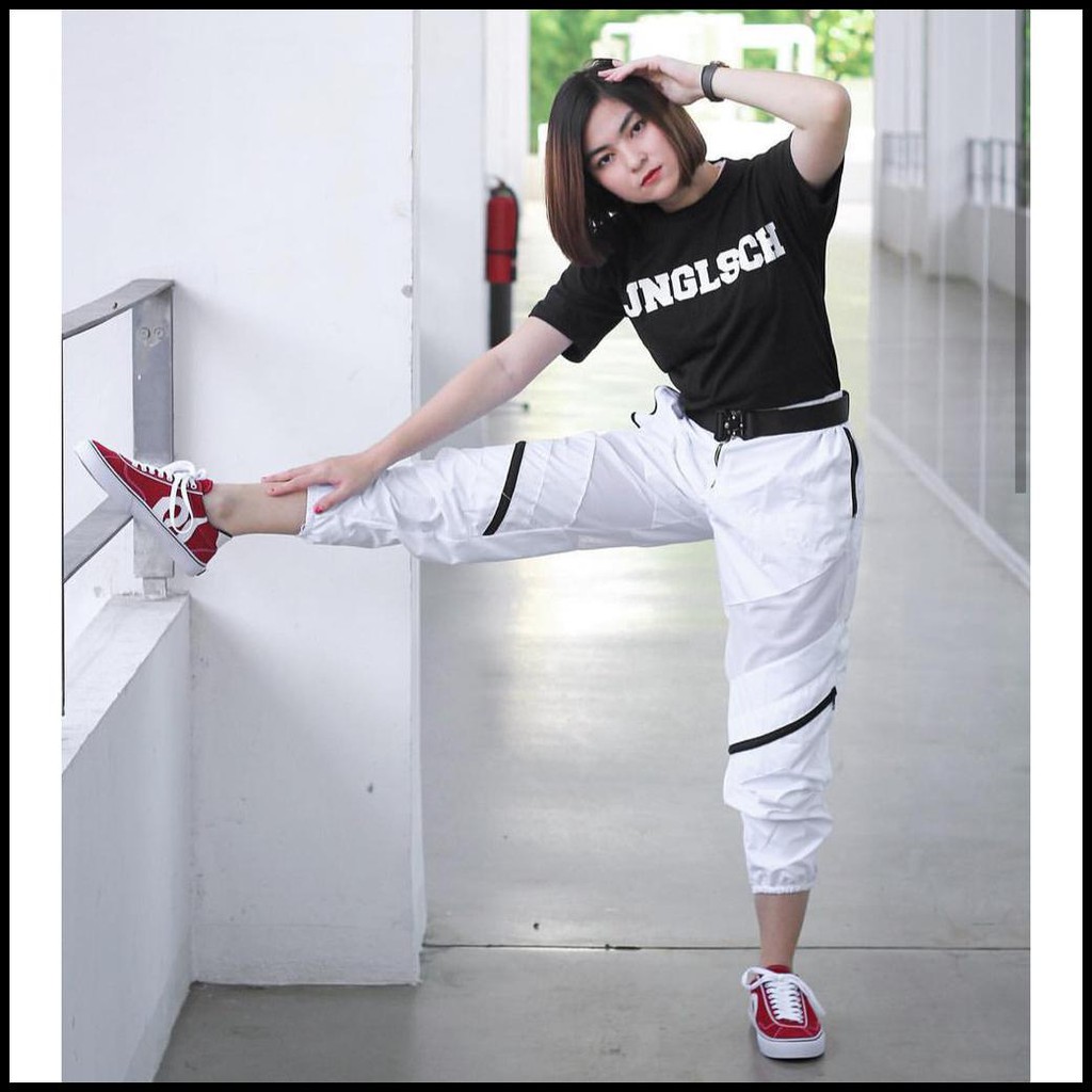  Jogger  Nets Celana  Wanita  Korean  Style Celana  Shopee 