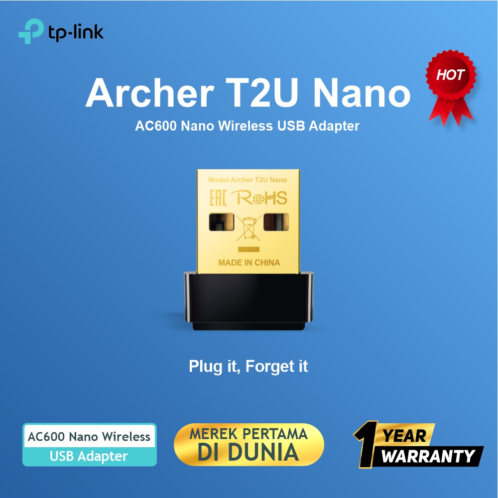 TP-LINK Archer T2U Nano AC600 Nano Wireless USB Adapter