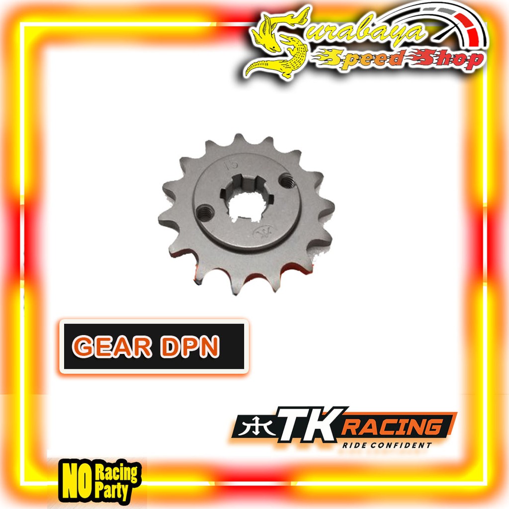 TK Gear Depan RXZ RX King Jupiter Z MX King MX New Vixion FIZR Tipe 428 Tebal Original TK RACING