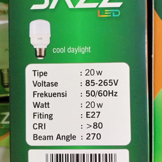 Bohlam Lampu Led JAZZ 20Watt Cool Daylight 20 Watt