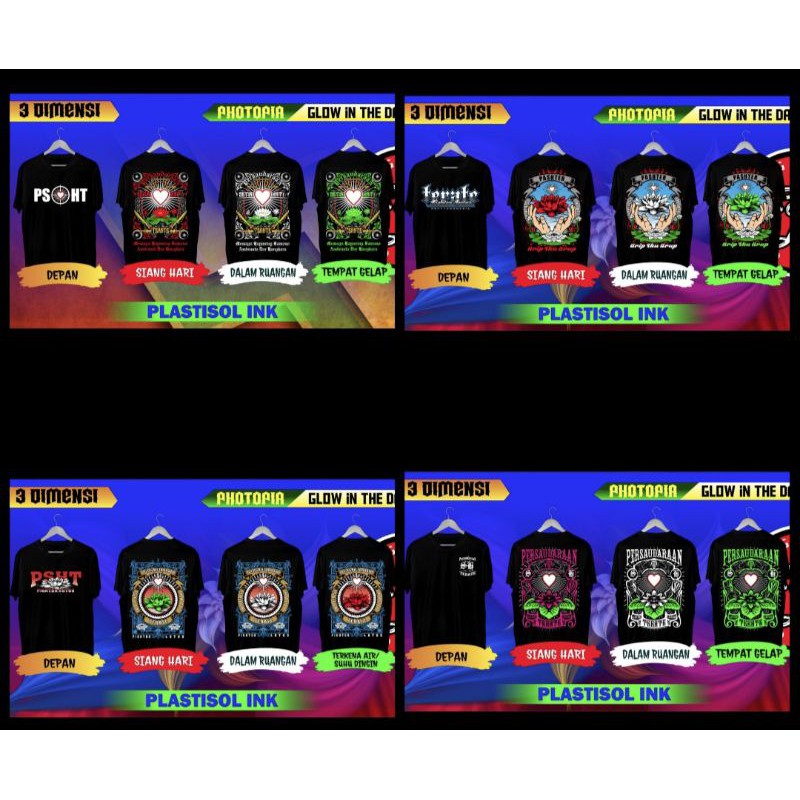 Baju Nyala 3Dimensi psht