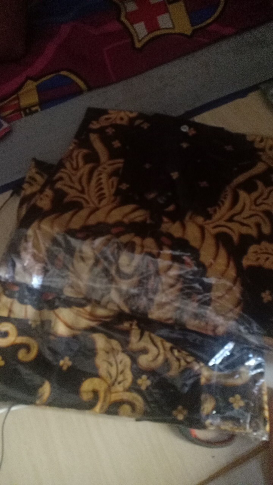 Batik Couple Keluarga Sania Ruffle Ori Ndoro Jowi Dnt Motif Garuda Merah