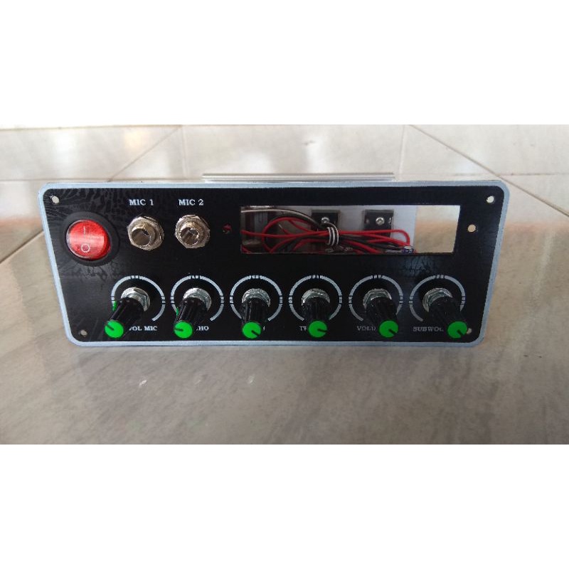 Kit ampli aktif speaker mono echo 2955 3055 dengan filter subwofer