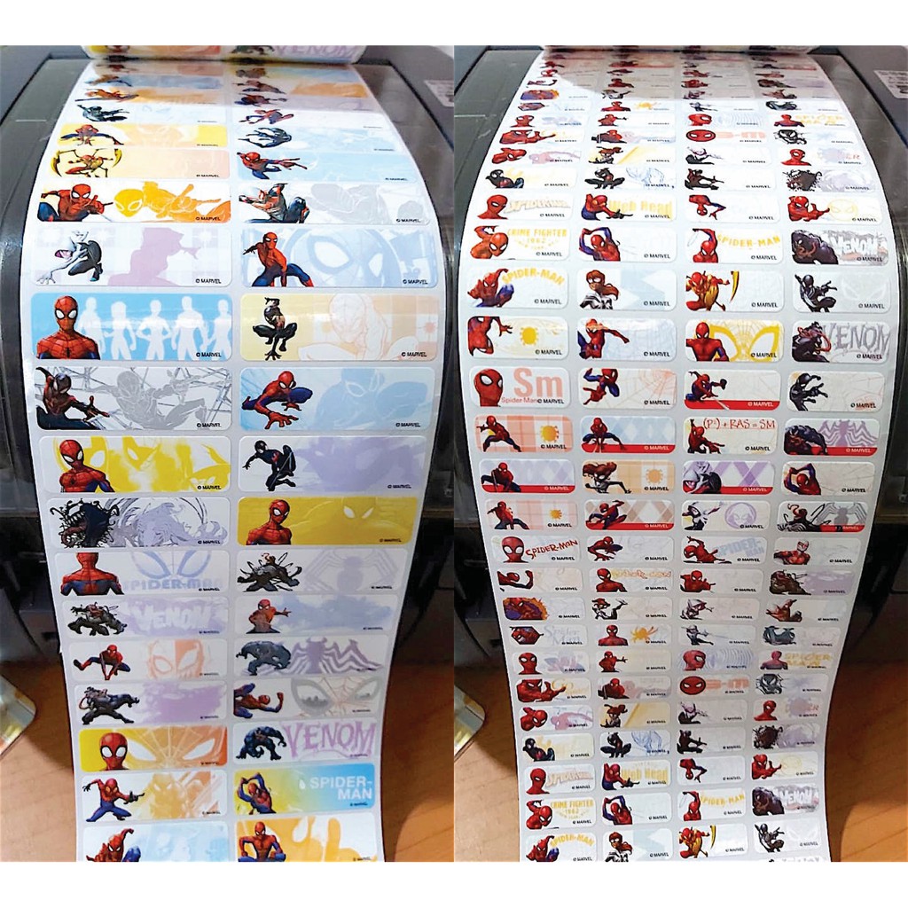

Label Nama Anti Air Sticker Waterproof Premium Spiderman VS Venom Ori