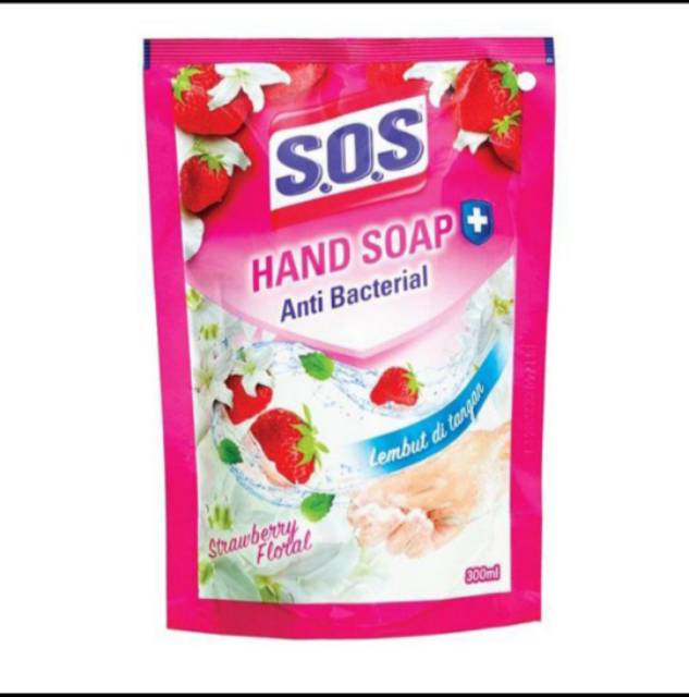 SOS Hand Soap Strawberry Refill 300ml